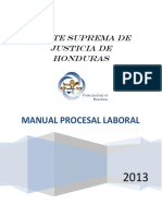 Manual Derecho Procesal Laboral - Honduras