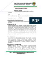 Especificaciones Técnicas