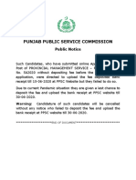 PMS Public Notice