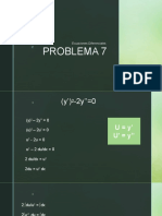 Problema 7: Ecuaciones Diferenciales