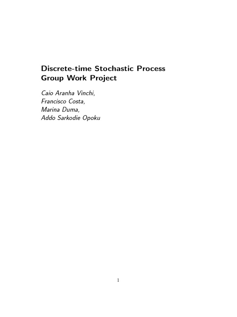 Financial Engineering Project | PDF | Stochastic Process | Markov Chain