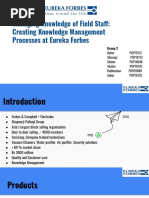 Managing Knowledge of Field Staff: Creating Knowledge Management Processes at Eureka Forbes