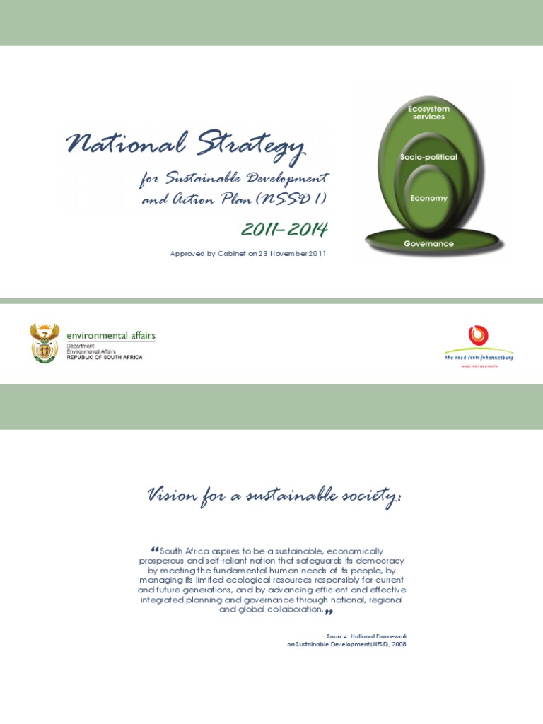 National Strategy: For Sustainable Development and Action Plan (NSSD 1 ...