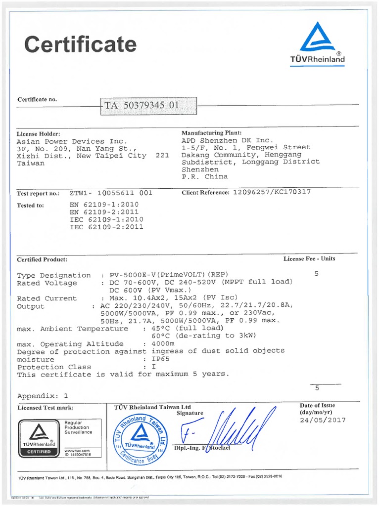 Iec 62109 | PDF | Power Inverter | Photovoltaic System