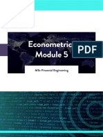 WQU - Econometrics - Compiled Content - Module5 PDF