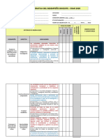 Escala Valorativa Del Desempeño Docente 2020