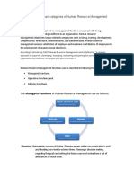 Explain The Three Main Categories of Human Resource Management Functions