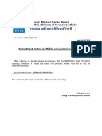 Recruitment Notice Written Exam Date - EESL032017 PDF