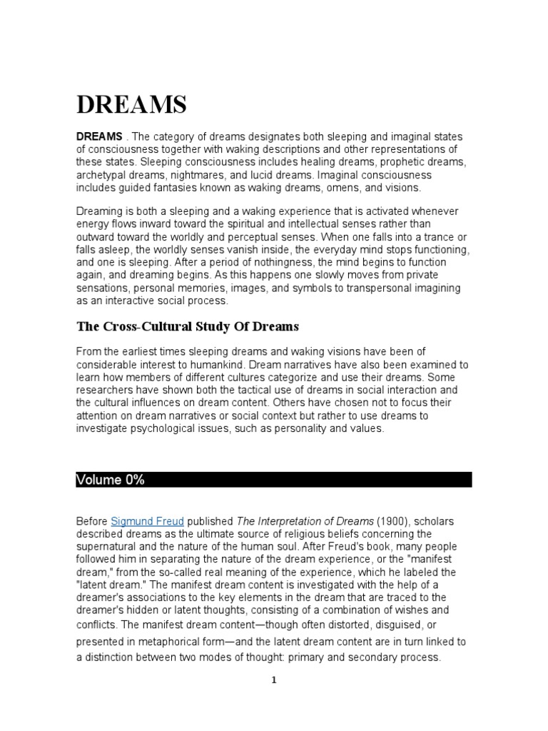 DREAMS PDF Dream Ethnography