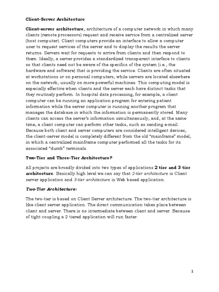 Three Tier Client-Server | PDF | Client–Server Model | Server (Computing)
