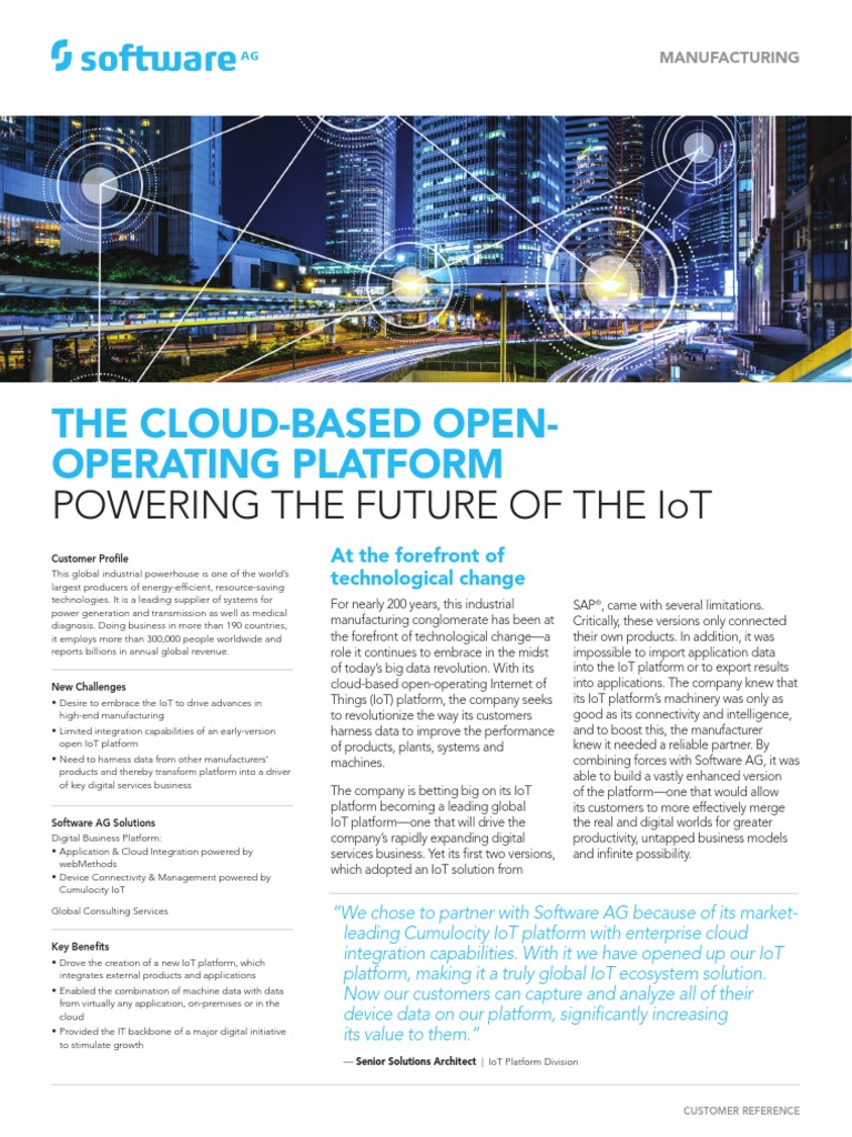 The Cloud-Based Open-Operating Platform: Powering The Future of The Iot ...