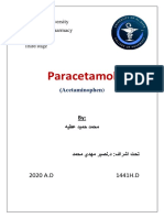 Paracetamol: Al-Ayen University College of Pharmacy