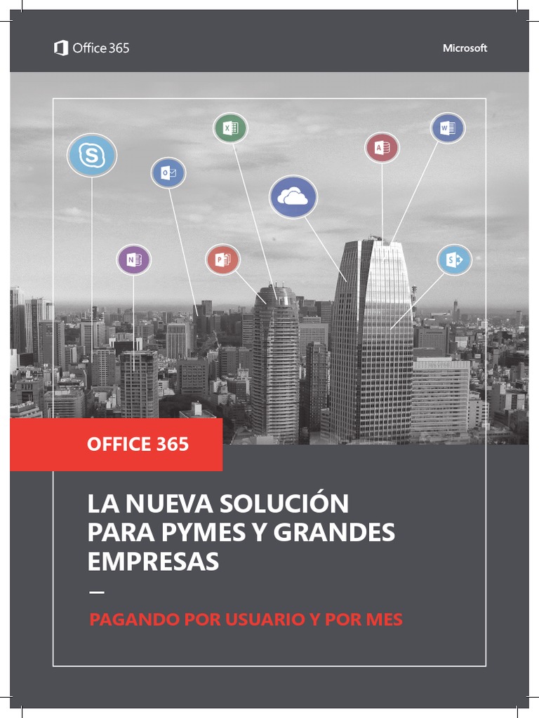 Brochure Office 365 PDF Microsoft Office Computación en la nube