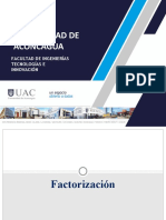 FACTORIZACIÓN