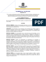 ACUERDO No. 1552 DE 2002: Rama Judicial Del Poder Público Consejo Superior de La Judicatura Sala Administrativa