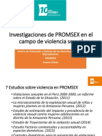 Investigaciones PROMSEX violencia sexual Perú