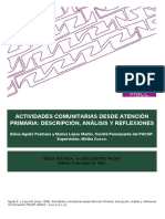 AP2.Actividades Comunitarias Desde AP I Encuentro PACAP - Aguilo y Lopez.1999 PDF