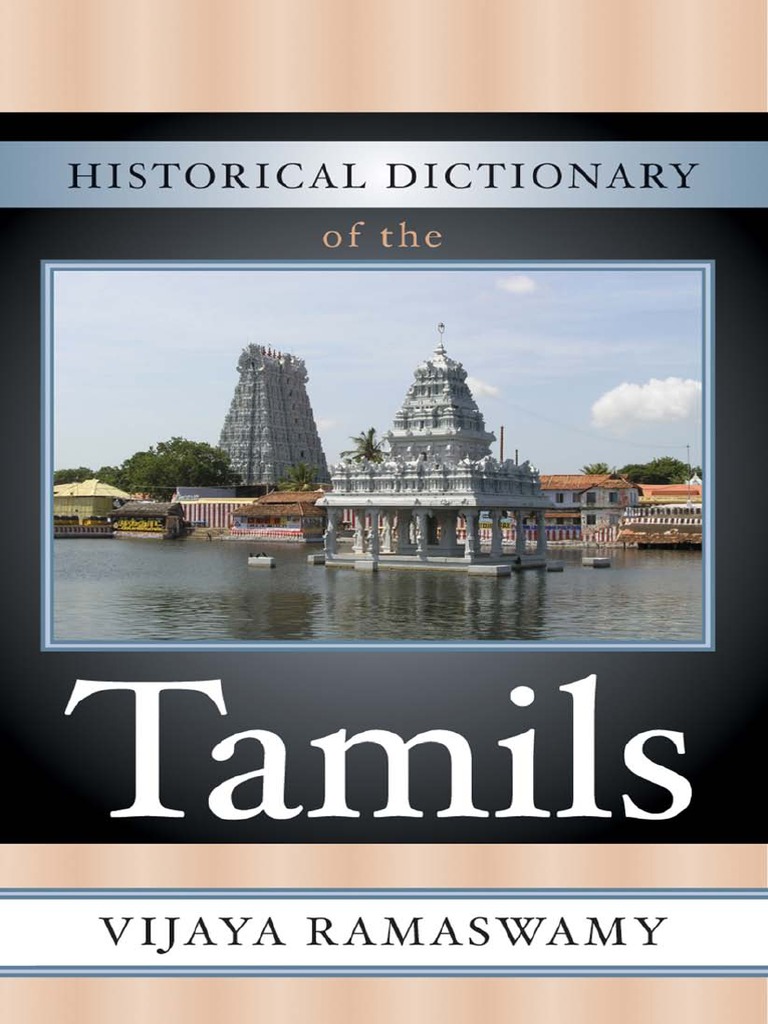 Historical Dictionary of The Tamils PDF Tamil Nadu South India