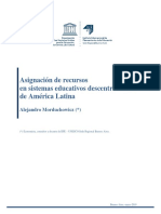 Asignacion de recursos en sistemas educativos descentralizados en A L