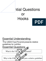 Essential Questions or Hooks