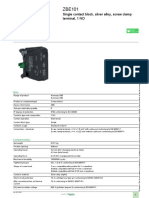Product Data Sheet: Single Contact Block, Silver Alloy, Screw Clamp Terminal, 1 NO