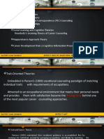 Trait-Oriented Theories, Person-Environment-Correspondence (PEC) Counseling, John Holland's Typology and Social Learning and Cognitive Theories