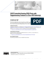 SCCP Controlled Analog (FXS) Ports With Supplementary Features in Cisco IOS Gateways