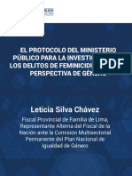 El Protocolo Del Ministerio Publico Delitos de Feminicidio