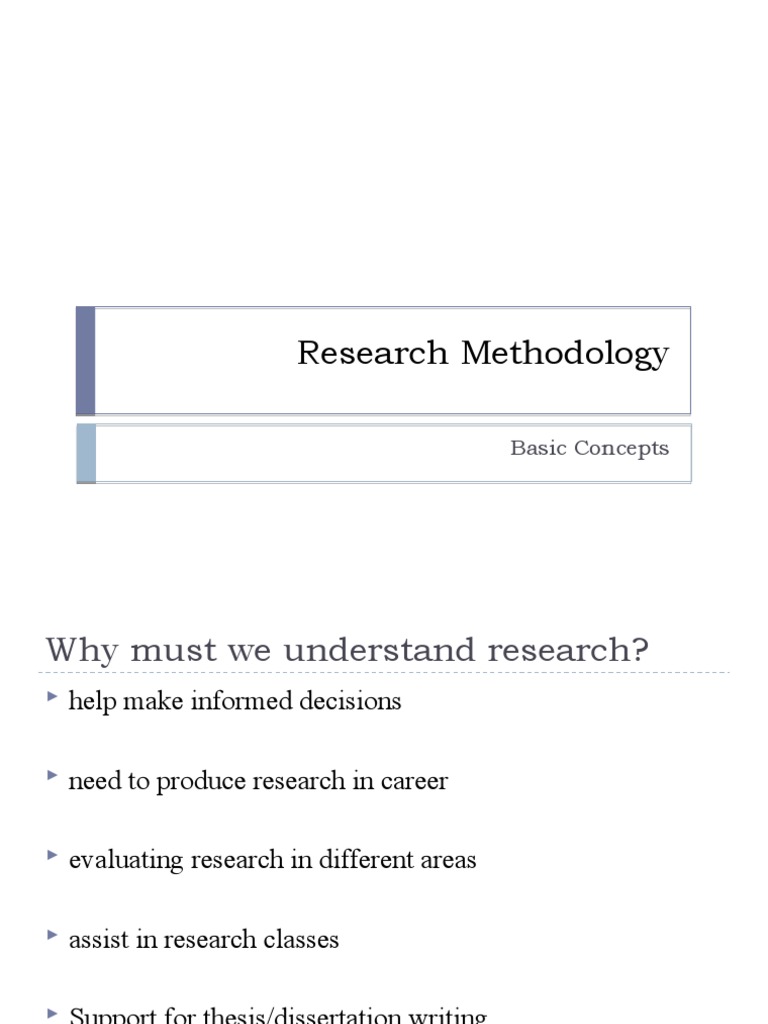 Research Methodology: Basic Concepts | PDF | Scientific Method | Theory