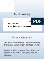 Memo Writing