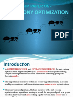 Term Paper On - : Ant Colony Optimization