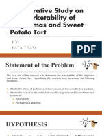 Comparing Marketability of Singkamas and Sweet Potato Tarts