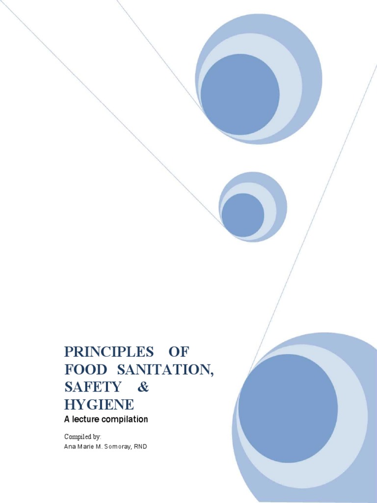 Food Sanitation and Safety Principles | PDF | Foodborne Illness | Bacteria
