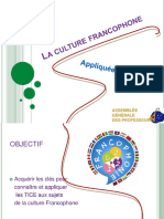 Formation Culture Francophone TICE