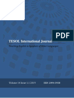 Tesol Journal 2019