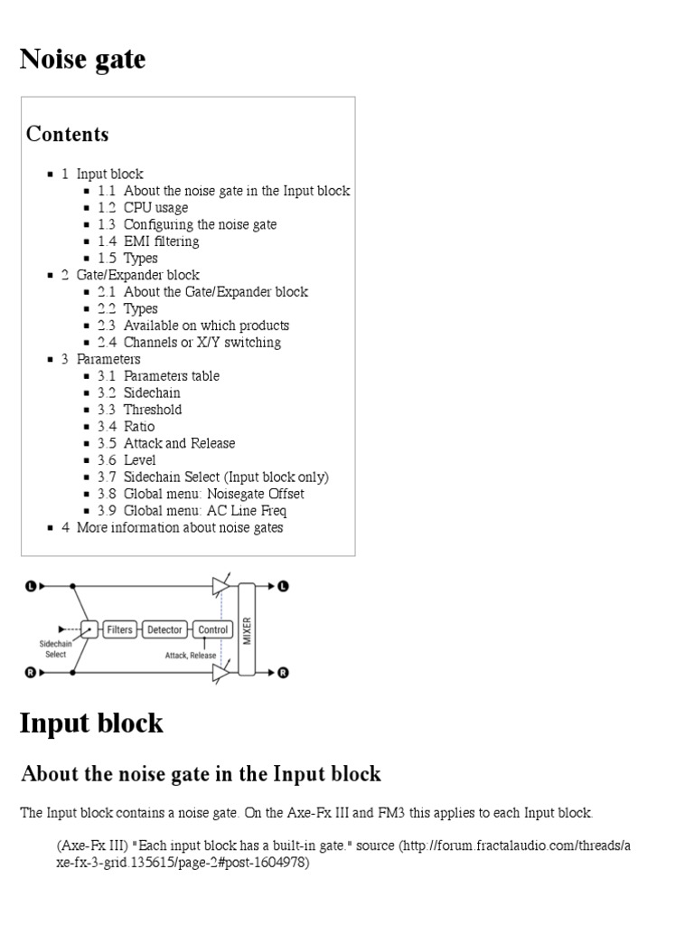 Configuring Noise Gate Parameters | PDF | Signal To Noise Ratio