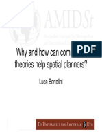 Why and How Can Complexity Theories Help Spatial Planners?: Luca Bertolini
