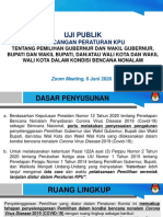 Paparan UJI PUBLIK - Rancangan PKPU Pemilihan Dalam Kondisi Bencana Nonalam PDF