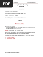 Functional Testing - MOD2