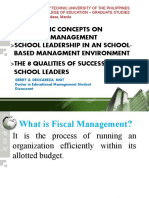Other Basic Concepts On Financial Management School Leadership in An School-Based Managment Environment The Qualities of Successful School Leaders