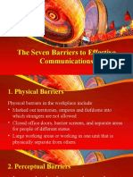 The Seven Barriers To Effective Communications