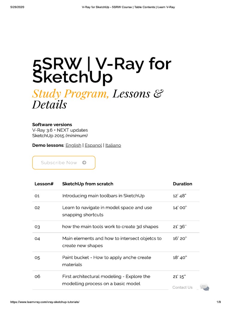 Learn Vray 1 | PDF