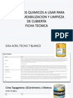 Ficha Tecnica Productos Quimicos Impermeabilizacion y Limpieza de Cubierta PDF