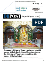 Every Day, 2,500 Kgs of Flowers Are Turned Into 40K Incense Sticks in Shirdi