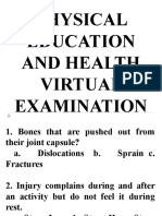 Physical Education and Health Virtual Examination