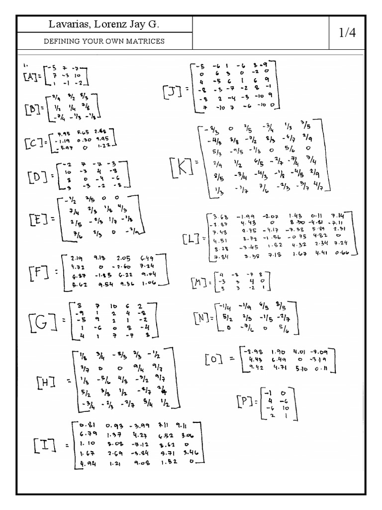Defining Personal Matrices Guide | PDF | Language Arts & Discipline ...