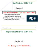 Engineering Statistics ECIV 2305: Discrete Probability Distributions