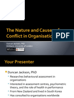 The Nature and Causes of Conflict in Organisations: Duncan Jackson, PHD Birkbeck, University of London