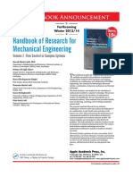 Handbook of Research For Mechanical Engineering: New Book Announcement