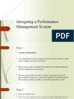 Designing A Performance Management System